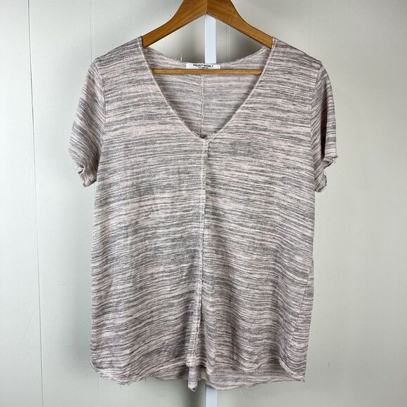 Project Social T Oversized Boxy Top Pink Gray Rayon Blend Womens‎ Medium - Picture 1 of 6